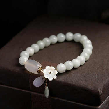 White Jade Serenity Bracelet-Your Soul Place